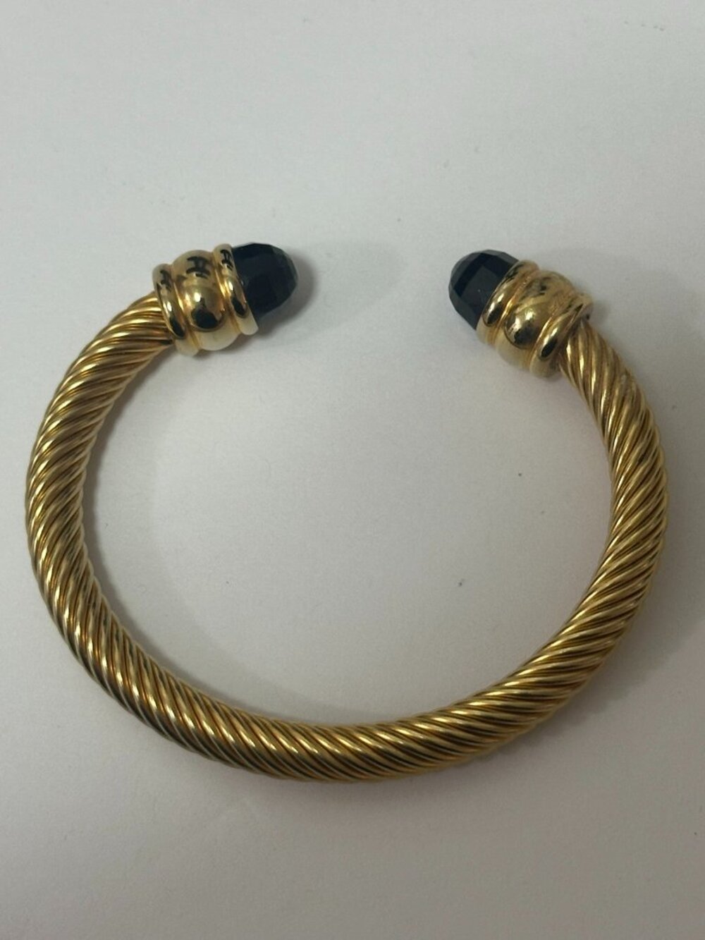 Steel Time Twisted Bangle